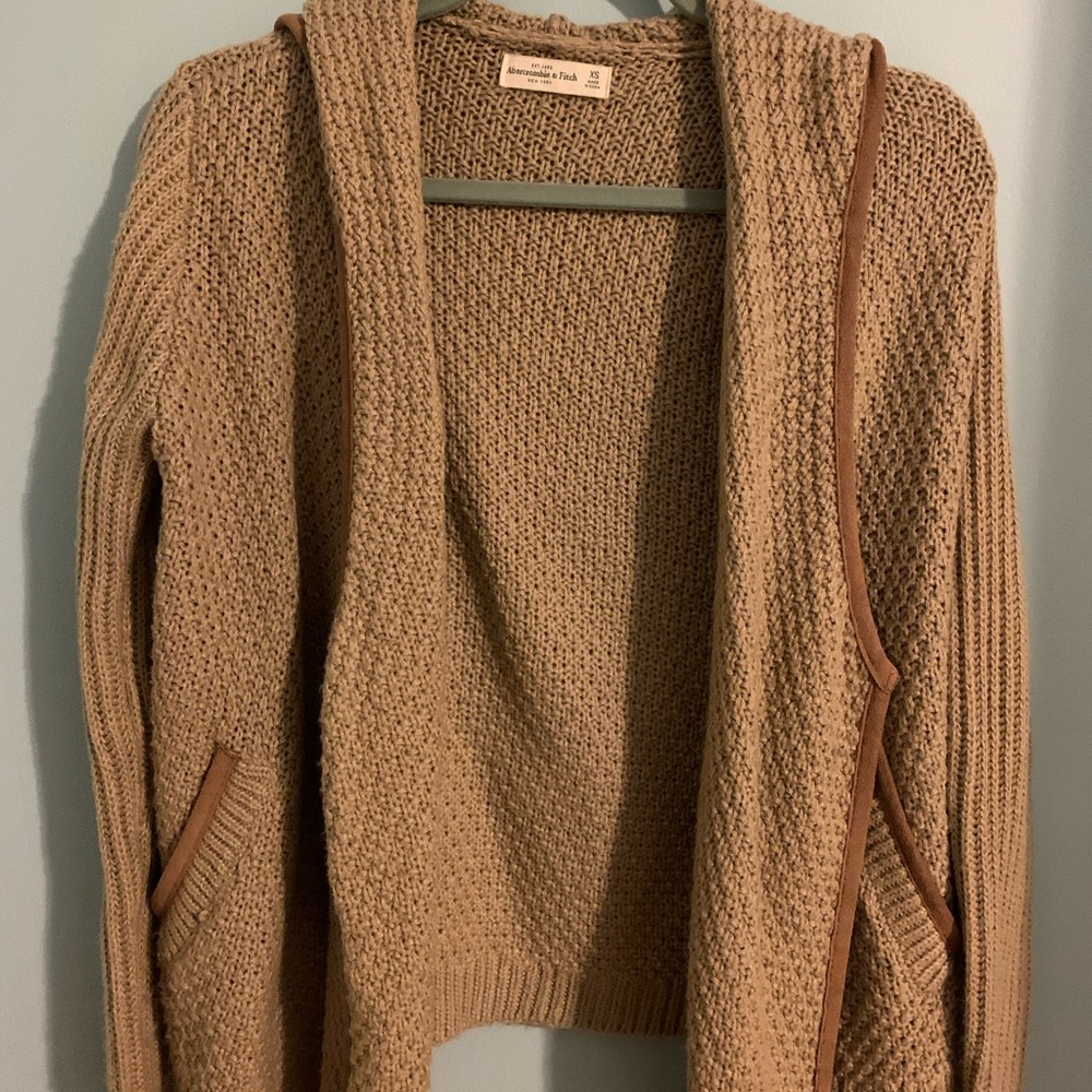 Brown cardigan with cute side detailing